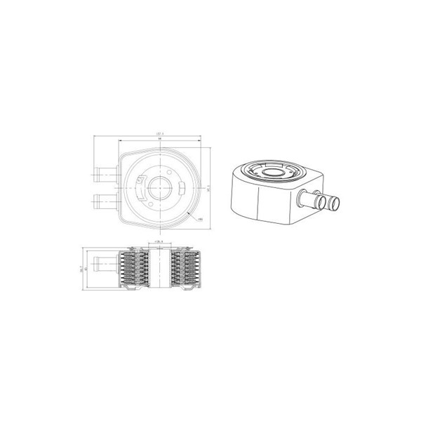 Oljekylare, motor Nrf 31834 NRF Oljekylare, motor Nrf 31834 NRF