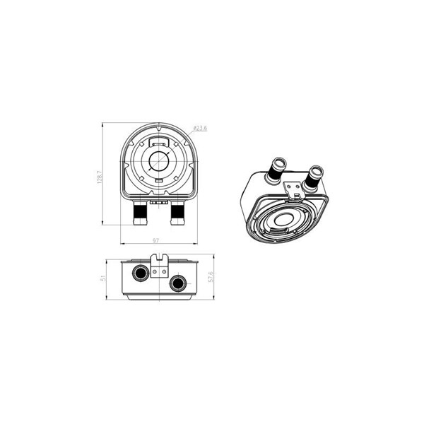Oljekylare, motor Nrf 31836 NRF Oljekylare, motor Nrf 31836 NRF