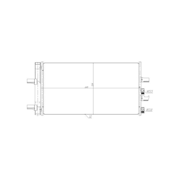 Kondensor, klimatanläggning Nrf 350474 NRF