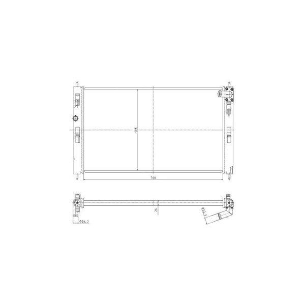Kylare, motorkylning Nrf 550023 NRF
