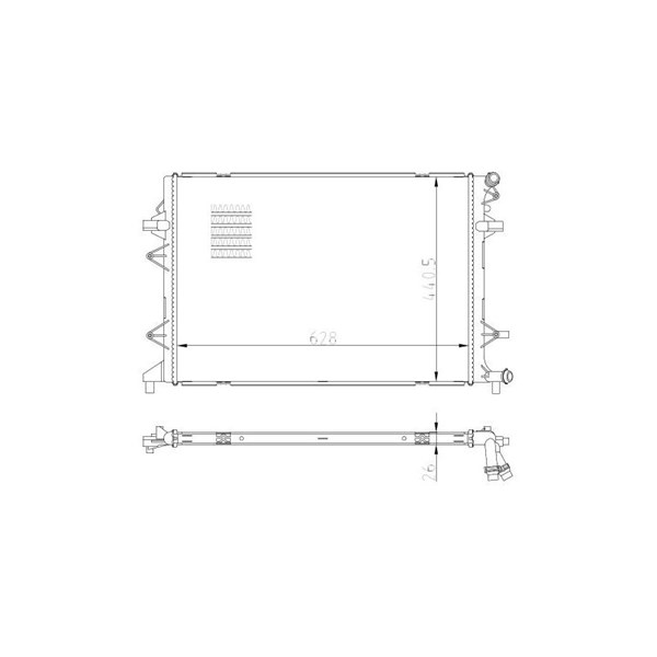 Kylare, motorkylning Nrf 550089 NRF Kylare, motorkylning Nrf 550089 NRF