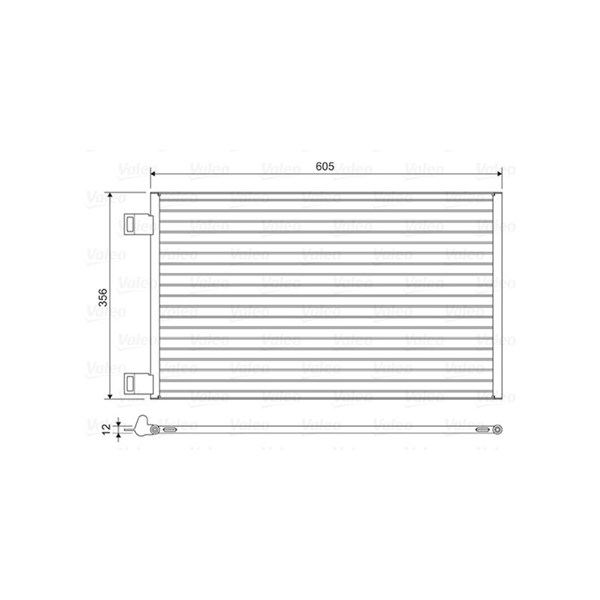 Kondensor, klimatanläggning Valeo 822553 VALEO