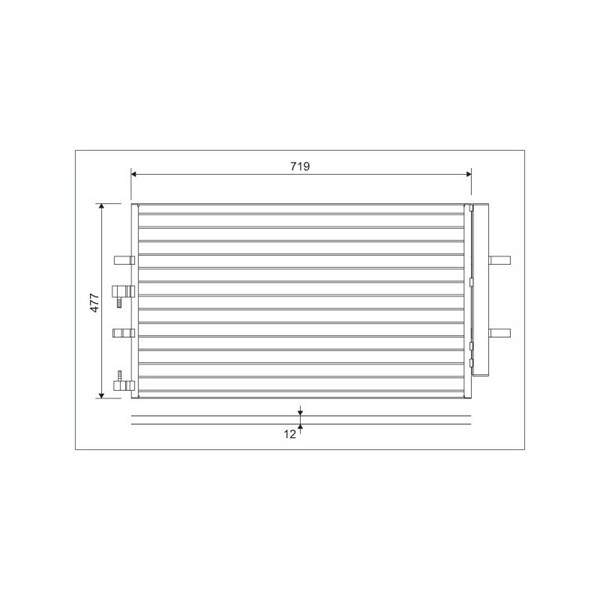 Kondensor, klimatanläggning Valeo 822590 VALEO