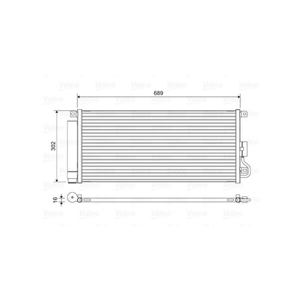 Kondensor, klimatanläggning Valeo 822592 VALEO