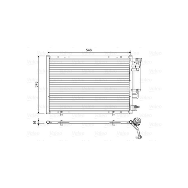 Kondensor, klimatanläggning Valeo 822613 VALEO