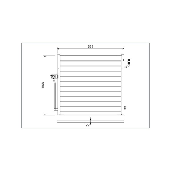 Kondensor, klimatanläggning Valeo 822623 VALEO