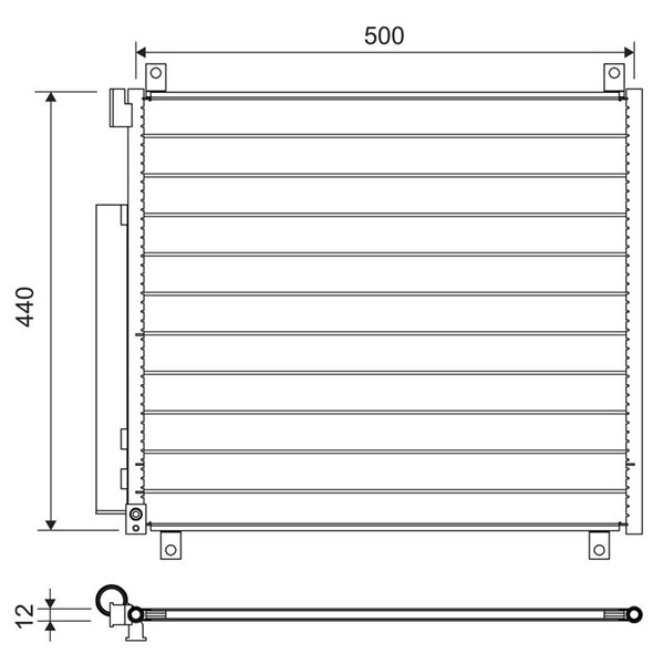 Kondensor, klimatanläggning Valeo 822655 VALEO