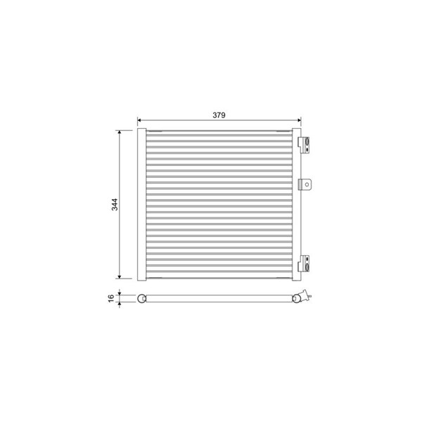 Kondensor, klimatanläggning Valeo 822660 VALEO