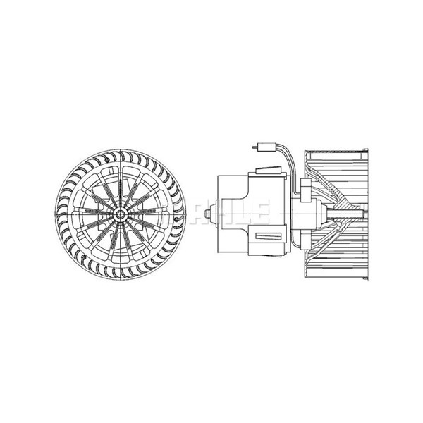 Kupéfläkt 12V Mahle AB 30 000P MAHLE