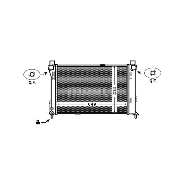 Kylare, motorkylning Mahle CR 1476 000S MAHLE Kylare, motorkylning Mahle CR 1476 000S MAHLE