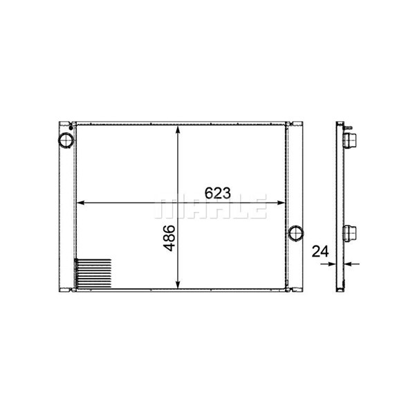 Kylare, motorkylning Mahle CR 581 000P MAHLE