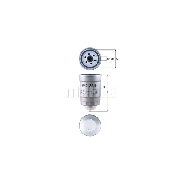 Bränslefilter Mahle KC 244 MAHLE
