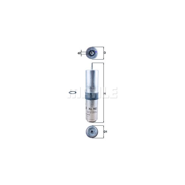 Bränslefilter Mahle KL 983D MAHLE