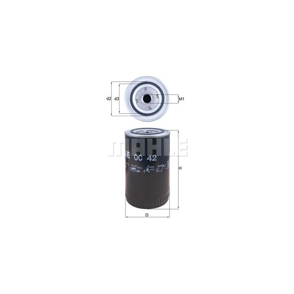 Oljefilter Mahle OC 42 MAHLE