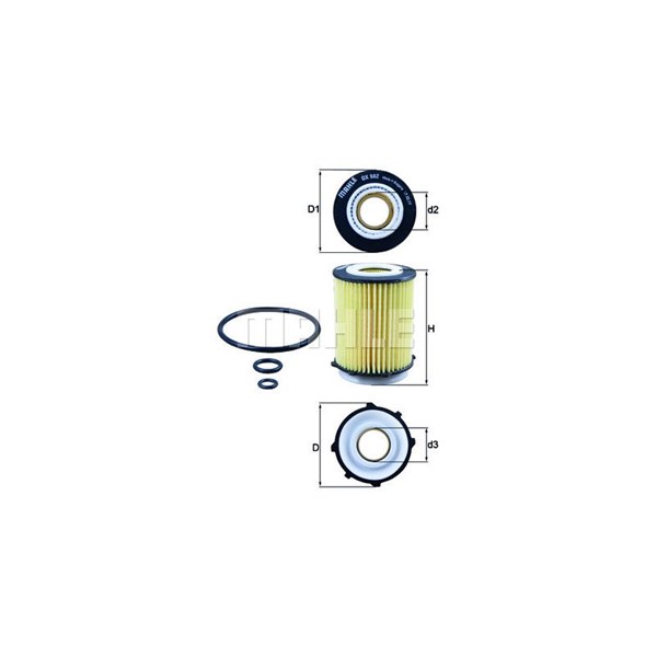 Oljefilter Mahle OX 982D MAHLE