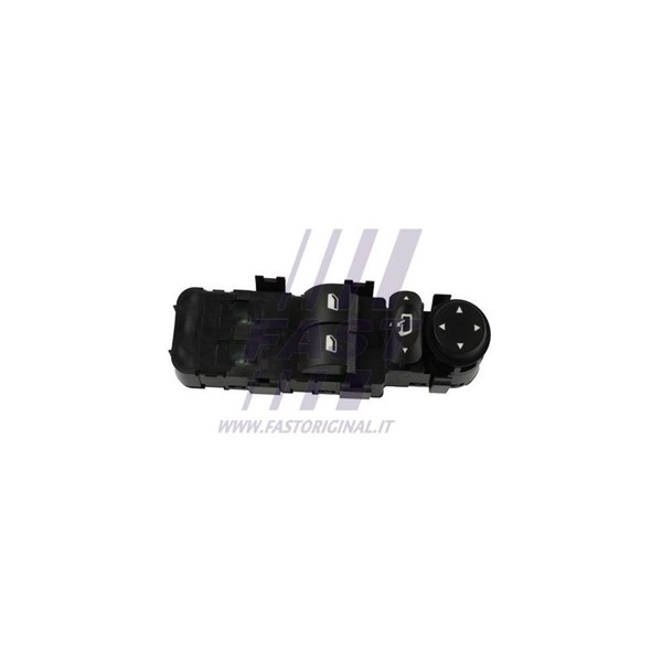 Brytare, fönsterhiss 12V, Vänster fram Fast FT09020 FAST