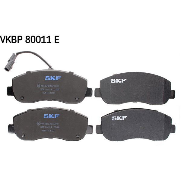 Bromsbeläggsats, Framaxel Skf VKBP 80011 E SKF