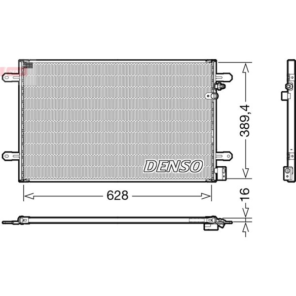 Kondensor, klimatanläggning Denso DCN02037 DENSO