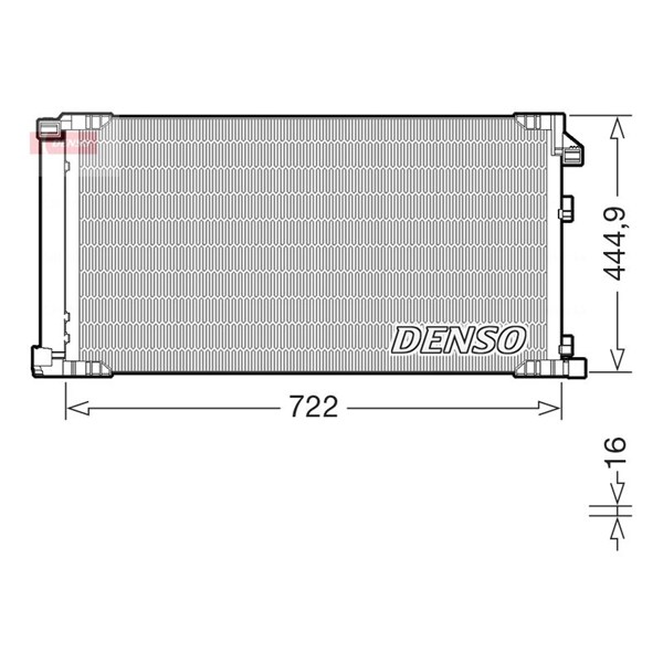 Kondensor, klimatanläggning Denso DCN51019 DENSO