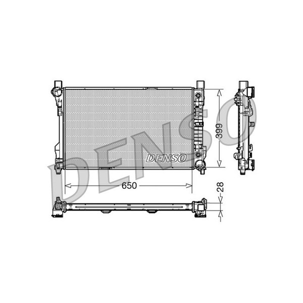 Kylare, motorkylning Denso DRM17079 DENSO
