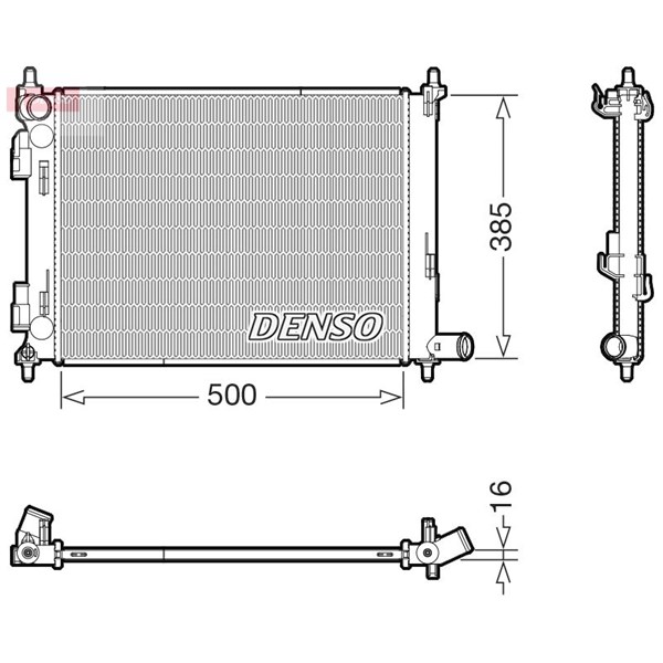 Kylare, motorkylning Denso DRM43013 DENSO