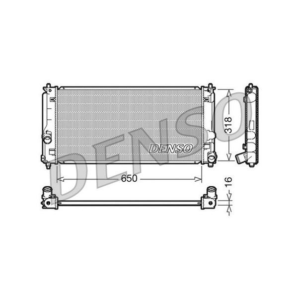 Kylare, motorkylning Denso DRM50044 DENSO