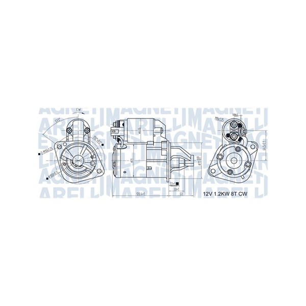 Startmotor 12V Magneti marelli 063721465010 MAGNETI MARELLI
