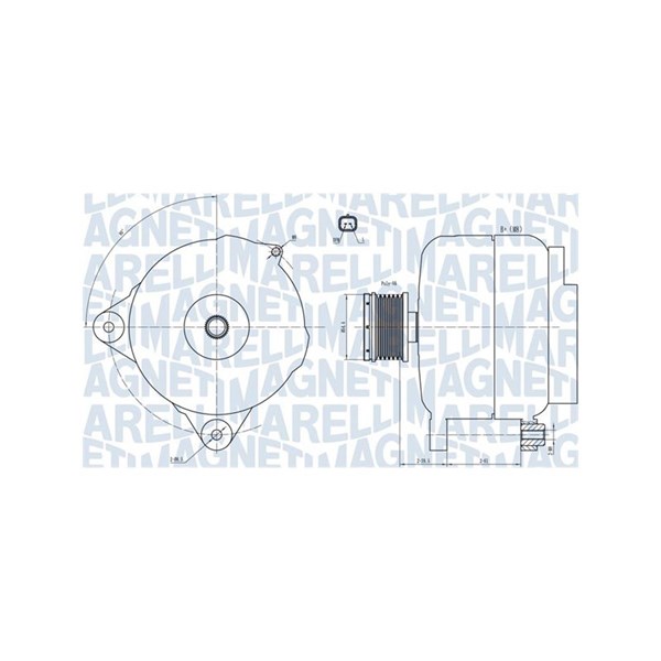 Generator 14V 150A Magneti marelli 063731876010 MAGNETI MARELLI