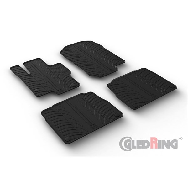 Gummimatta kupé Mercedes GLS (X167), Fram och bak Gledring GL 051 GledRing