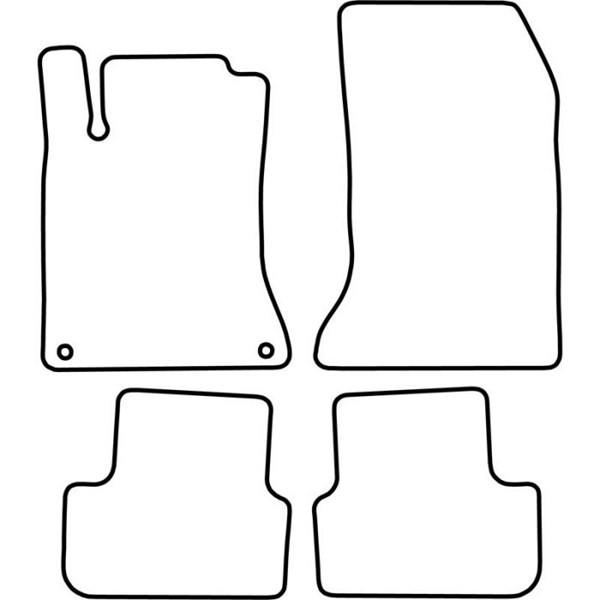 Textilmatta, kupé, Fram och bak Autostyle TM ME535 AutoStyle