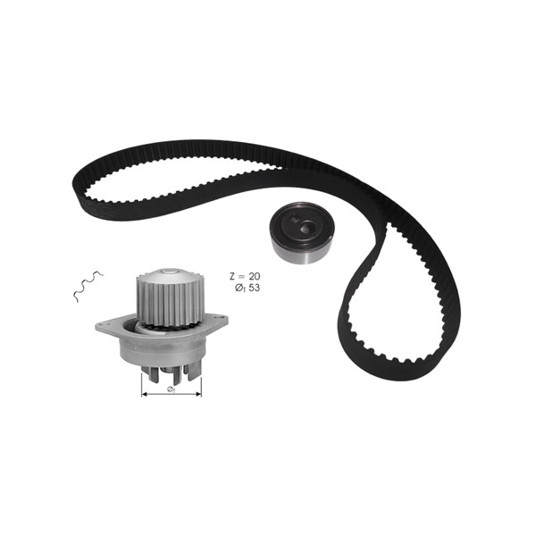 Kamremskit med vattenpump Dolz KD120 DOLZ Kamremskit med vattenpump Dolz KD120 DOLZ