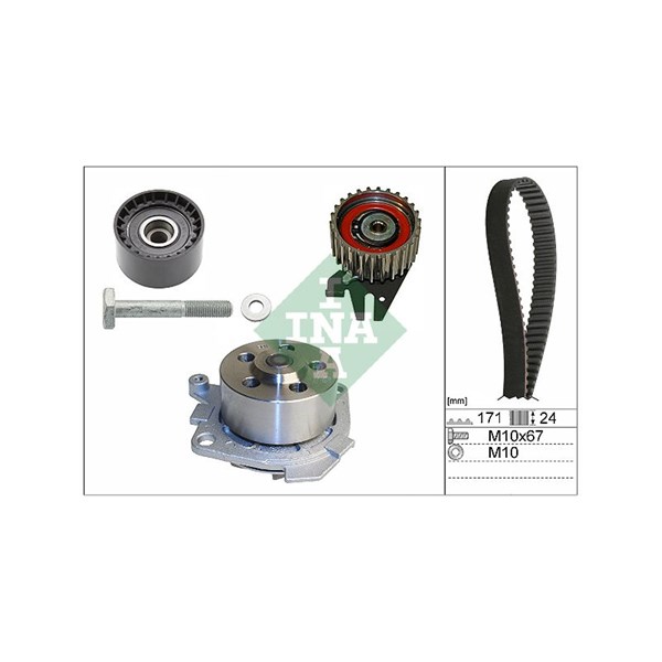 Kamremskit med vattenpump Ina 530 0606 30 INA