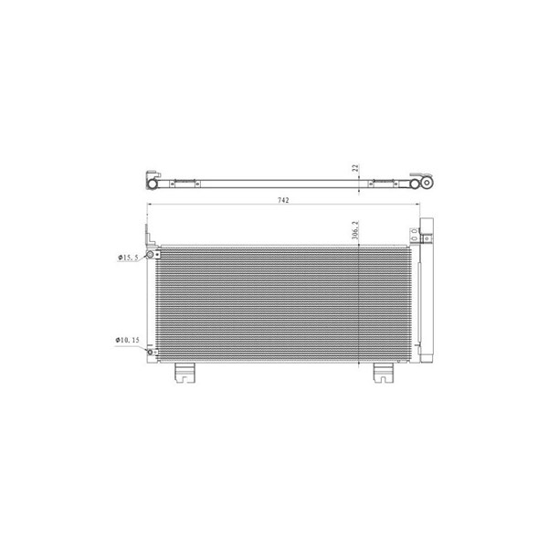 Kondensor, klimatanläggning Nrf 350488 NRF