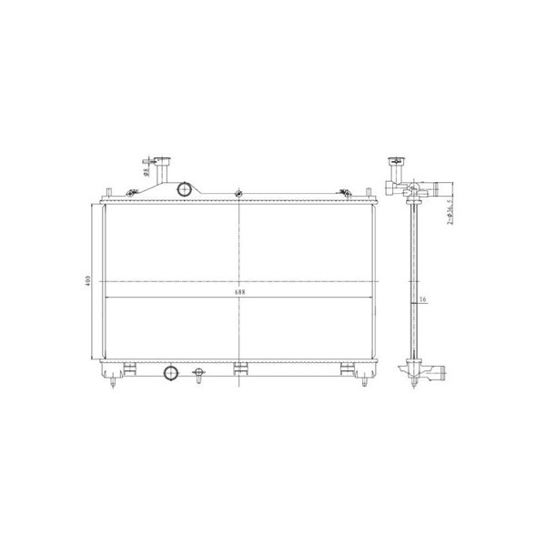 Kylare, motorkylning Nrf 550025 NRF Kylare, motorkylning Nrf 550025 NRF