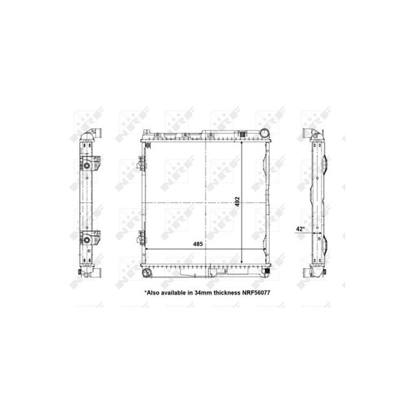 Kylare, motorkylning Nrf 56141 NRF