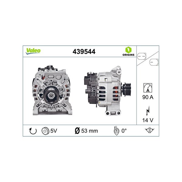 Generator 14V 90A Valeo 439544 VALEO