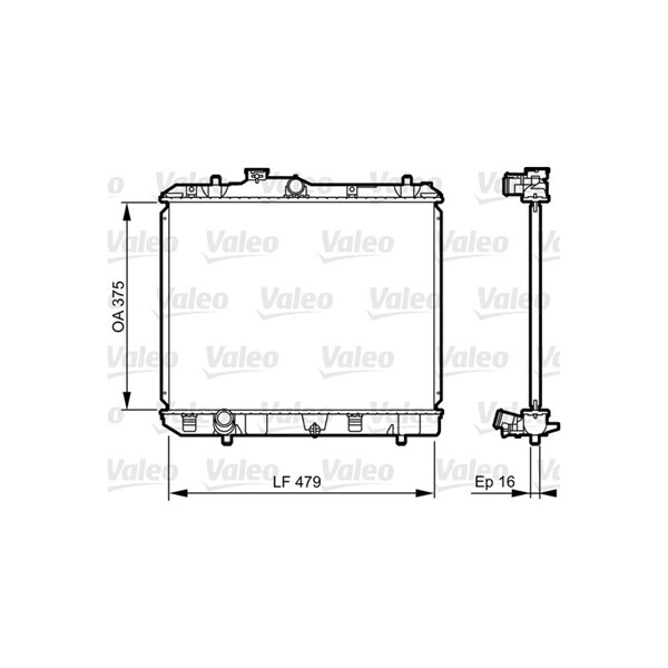 Kylare, motorkylning Valeo 735383 VALEO