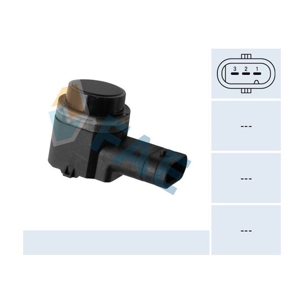 Sensor, parkeringshjälp, Fram, Bak, Inre, Ytter, Tvåsidig Fae 660 FAE