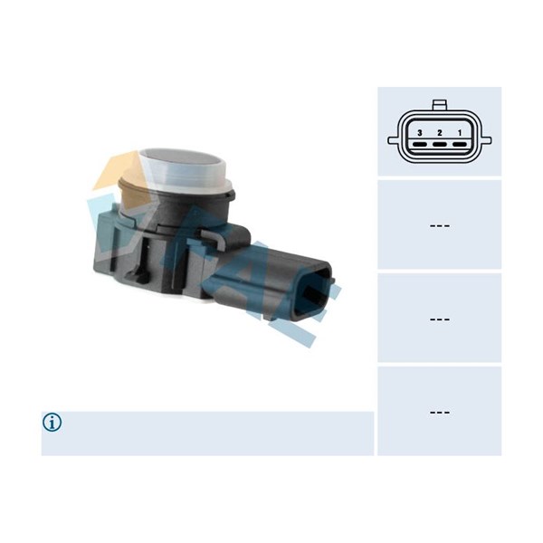 Sensor, parkeringshjälp, Bak, Fram, Inre, Ytter, Tvåsidig, Mitt t FAE