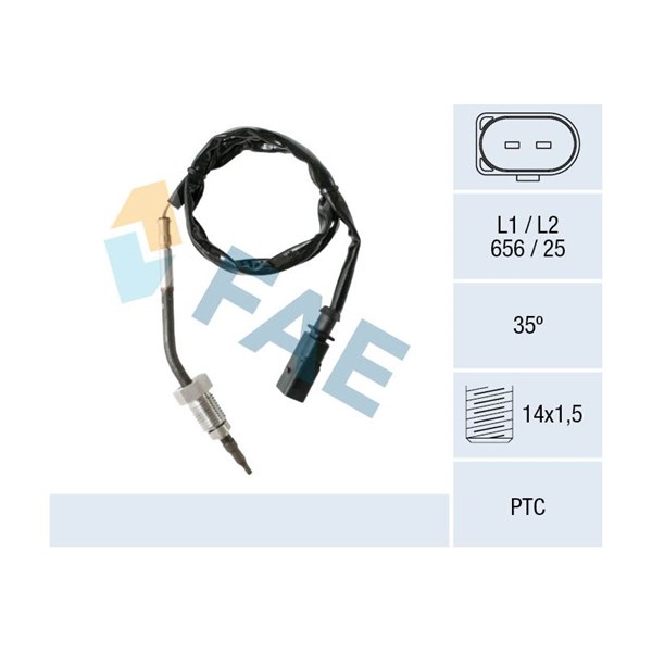 Sensor, avgastemperatur Fae 68001 FAE