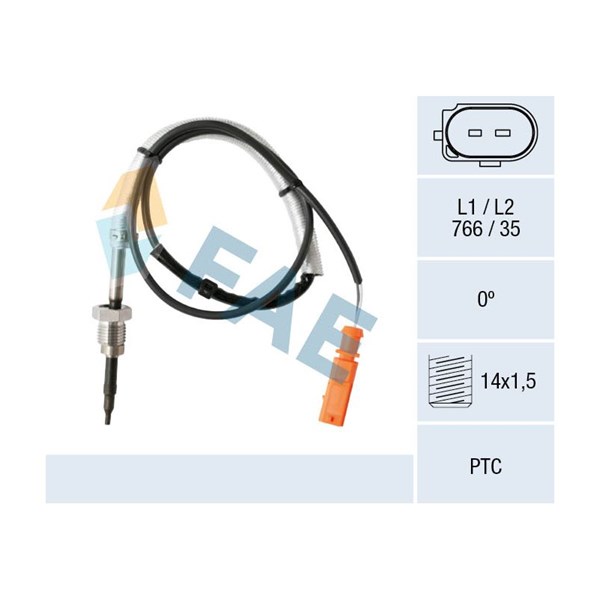 Sensor, avgastemperatur Fae 68005 FAE