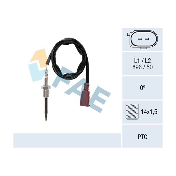 Sensor, avgastemperatur Fae 68013 FAE