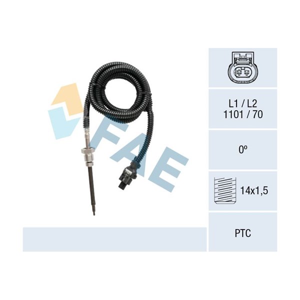 Sensor, avgastemperatur Fae 68022 FAE