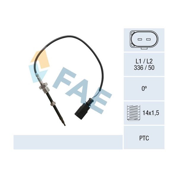 Sensor, avgastemperatur Fae 68025 FAE
