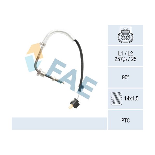 Sensor, avgastemperatur Fae 68031 FAE