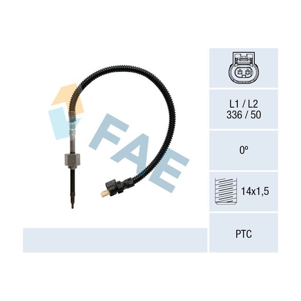 Sensor, avgastemperatur Fae 68034 FAE