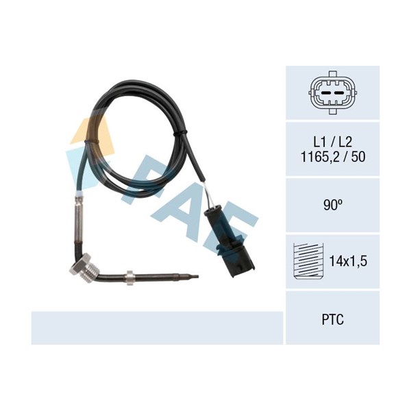Sensor, avgastemperatur Fae 68044 FAE Sensor, avgastemperatur Fae 68044 FAE