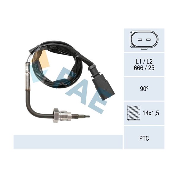Sensor, avgastemperatur Fae 68048 FAE