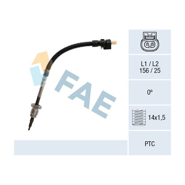 Sensor, avgastemperatur Fae 68051 FAE