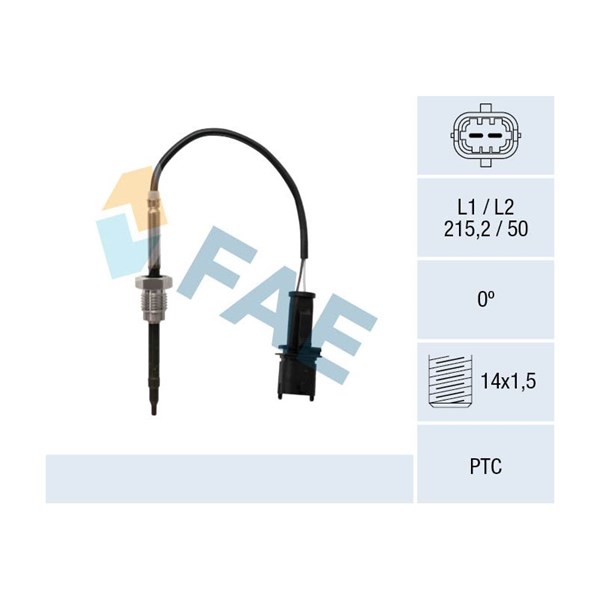 Sensor, avgastemperatur Fae 68069 FAE